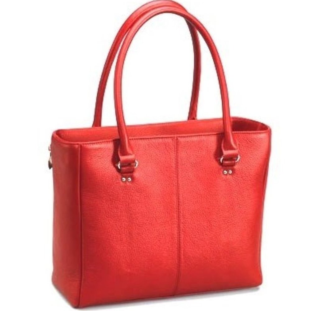 Leather Concealed Carry Open Tote